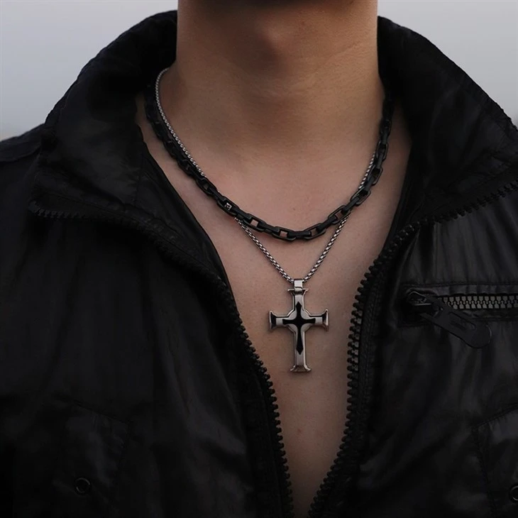 316L Stainless Steel PVD Plated Box Paperclip Link Chain Necklace price